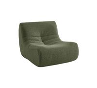 sweeek - Chauffeuse Tissu Effet Alpaca 1 Place. Kaki. Style Contemporain. L 91 x P 105 x H 72cm
