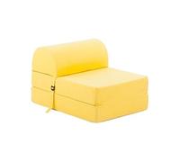 - Chauffeuse unie en coton jaune