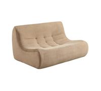 Chauffeuse velours côtelé 2 places beige foncé - Sokol