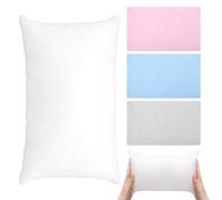 ChauLanBow Petit oreiller, petit coussin 27 x 17 cm, oreiller de voyage pour bébé et enfant avec trois taies d'oreiller, coussin de nuque pour sieste de voyage, taie d'oreiller amovible mini pour