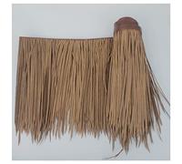 Chaume De Chaume en Plastique PE Paille Synthétique Ignifuge Chaume De Chaume Artificielle Toit De Paille Rouleau De Chaume, Tiki Bar Huts Toiture De Chaume Couverture(Yellow b,0.5x6m/1.64X19.7ft)