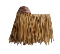 Chaume De Chaume en Plastique PE Paille Synthétique Ignifuge Chaume De Chaume Artificielle Toit De Paille Rouleau De Chaume, Tiki Bar Huts Toiture De Chaume Couverture(Yellow e,0.5x2m/1.64X6.56ft)