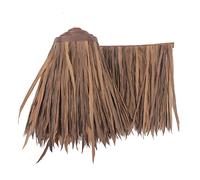 Chaume De Palmier Rouleau De Chaume De Simulation PE Tuile De Faux Gazon Artificiel Toit De Chaume en Plastique Ignifuge pour La Maison en Bois Tiki Bar Jardin Décoratio(Yellow d,0.5x1m/1.64X3.28ft)