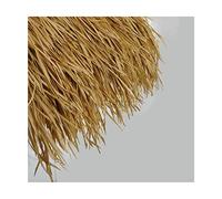 Chaume pour toiture 47x50cm Tuile de Chaume De Simulation Toit de Chaume de Palmier Plastique Fausse Paille Panneaux Ignifuge Anti-âge pour Jardin Tiki Bar Parasol Gazebo(Size:14 Pieces,Color:Jaune A)