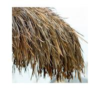 Chaume pour toiture Toit de Paille Mexicain Tuile de Chaume de Palmier Naturel Décorations Tiki Rouleau d'herbe en Plastique 47x50cm pour Tiki Parapluie Couvre Bar Cabane(Size:4 Pieces,Color:Marron A)