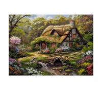 Chaumière Pont Jardin 1000pcs pour Adultes Mini Puzzle Difficile