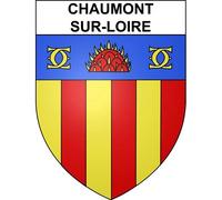 Chaumont-sur-Loire 41 ville sticker blason écusson autocollant adhésif - Taille : 4 cm