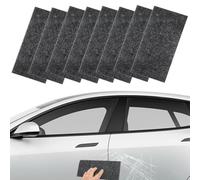 ChAusa 8 Stück Mikrofaser Nano Sparkle Tuch, Sparkle Tuch Auto Lackreparatur, Nano Kratzerentferner Tücher, für Alle Fahrzeugtypen Einfache, Reparatur Von Lackkratzern und Wasserflecken
