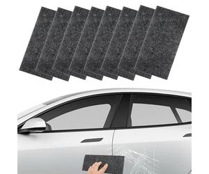 ChAusa 8 Stück Mikrofaser Nano Sparkle Tuch, Sparkle Tuch Auto Lackreparatur, Nano Kratzerentferner Tücher, für Alle Fahrzeugtypen Einfache, Reparatur Von Lackkratzern und Wasserflecken