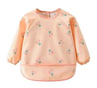 ChAusa Bavoir Manches Longues Bebe, Matière Douce et Agréable à la Peau Tablier Bebe pour Manger, Bavoirs Bebe Imperméable pour Manger Jouer Peindre Pour Bébés, Infants en Bas âge et Jeunes