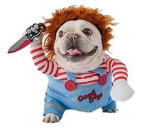 ChAusa Costume Halloween Cane, Costumi Halloween Cani Divertente Costume Cane Festa da Paura, Costumi per Cani Festa Cosplay Travestimenti per Portare a Spasso Il Cane Festival Fotografia (S)