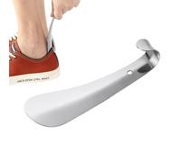 Chausse-chaussures en métal - Aide à chaussures haute performance en acier inoxydable, poignée longue ergonomique, bord lisse, aide au glissement, appareil facile à transporter, aide à chaussures |