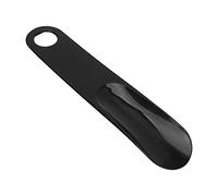 Chausse-pied 19,5 Cm Poignée en Caoutchouc Portable Solide Chaussure Cuillère Langue Voyage Chaussure Aide pour Hommes, Femmes, Enfants(le noir)