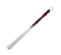 Chausse-pied à long manche, avec base anti-perforation, en bois massif, idéal for les personnes âgées, les enfants, les hommes et les femmes.(72cm)
