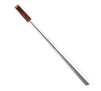 Chausse-pied à long manche, en acier inoxydable, avec étui en cuir et crochet, convient aux adultes.(58cm)