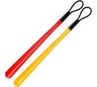 Chausse-pied à long manche, poignée de chaussure, chausse-pied de voyage, chausse-pied for femmes âgées coloré et cool, aide à chaussures à manche super long, rangement facile, anneau de suspension en