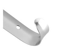 Chausse-Pied Acier Inoxydable avec lanière en Cuir - Convient pour Toutes Les Tailles de Pieds Facile à Utiliser, Professional Stainless Steel Shiny Silver Metal Shoe Le Voyage