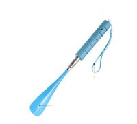 Chausse-pied avec poignée réglable en acier inoxydable pour aider à l'étirement, bleu ciel, Taille unique