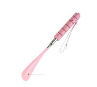 Chausse-pied avec poignée réglable en acier inoxydable pour aider à l'étirement, rose, Taille unique