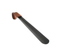 Chausse Pied Chausse-pied extra long 30/42 cm avec sangle en cuir, cuillère en acier inoxydable for accessoires de chaussures Shoe Horn(30cm)