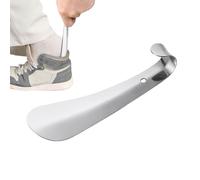 Chausse-pied en acier inoxydable, métal robuste, 14,5 x 4,3 x 3,8 cm, bâton d'aide à chaussures avec design compact, accessoire d'entretien des chaussures, équipement ménager pour hommes, femmes