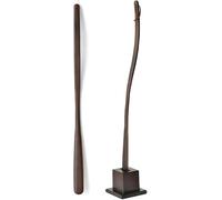 Chausse-Pied en Bois De Hêtre De 70 Cm Fait à La Main avec Poignée Extra Longue Et Support pour Hommes, Femmes, Femmes Enceintes Et Personnes âgées