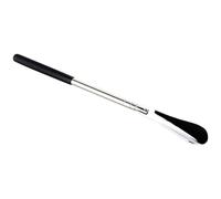 Chausse-pied extensible en acier inoxydable avec longueur réglable antidérapante, construction stable et pratique pour un serrage flexible (argent, 65 x 4 cm)