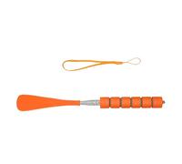 Chausse-pied extensible en métal - Longueur réglable de 28 à 70 cm - Pour personnes âgées et grossesses - Corne réglable, E, Taille unique