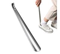 Chausse-Pied Long en métal argenté, 42 cm de Long, Pas de Flexion Excessive