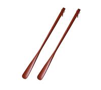 Chausse-Pied Lot de 2 Chausse-Pieds en Bois pour Long Voyage (café, 55 x 4 cm)