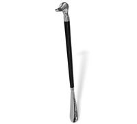 Chausse-pied métal argent oiseau style antique - 48cm