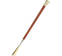 Chausse-Pieds Cuillère À Chaussures À Tête d'animal, Chausse-Pied Long Manche pour Seniors, Lève-Chaussures Robuste en Hêtre en Alliage De Zinc, Aide-Chaussures De Luxe Léger, avec Sac en Coton (Colo