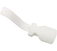 Chausse Pieds Long Manche Corne de chaussure pas flexion corne paresseux unisexe chaussures porter aide chausse-pied coloré facile à mettre et enlever accessoires d'aide au glissement robustes(White)