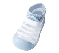 Chaussette Antiderapante Bebe Chaussons Chaussettes -Dérapantes Bébé Chaussures De Marche Semelle Souple Pour Maison Et Dehors Chaussure Marche Bébé Chaussette Antiderapante (Light blue, 12-18 Months)