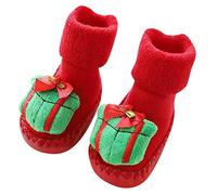 Chaussette Antidérapante Bébé Fille Hiver Noël Naissance Hautes Sock