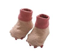 Chaussette Antiderapante Enfant - Petites Pattes Bébé De Sol Bébé Coton Automne Hiver Nouveau Demi Velours Peau Douce Garçons Filles (A L Toddler)
