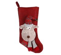 Chaussette Caribou Noël couleur aléatoire jouet pour chien ou chat