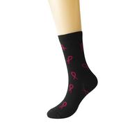 Chaussette Chaude Femme - Chaussettes de Compression à Imprimé pour la Journée Mondiale de Lutte Contre Le Cancer du Sein Confort Optimal pour Course et Activités Extérieures Hommes Femmes