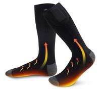 Chaussette chauffante - Chauffe Pieds d'hiver Rechargeables par USB - Noir gris - Ski - Mixte M