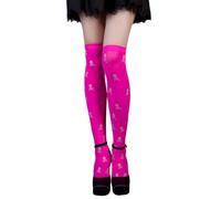 Chaussette De Contention Femme Halloween Women's Over the Knee Socks High Chaussettes Hautes Montantes Cuissardes Sexy Haute Vetement Style Collège Compression Pour Thigh Noel Genoux Longues