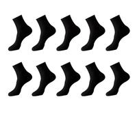 Chaussette De Contention Homme Lot de 10 paires de chaussettes en fibre de bambou for homme, chaussettes de compression respirantes, longues, décontractées, for le travail, grandes tailles 38-45(10 Bl