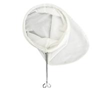 Chaussette de filtre à thé en tissu réutilisable avec poignée en maille fin à mailles de coton fermeture à glissière pour le lait brassage herbes épices perfusions de fruits
