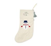 Chaussette de Noël bonhomme de neige
