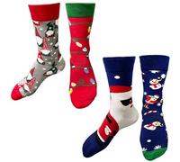 Chaussette De Noel, Chaussette Drole, Chaussettes Femme Rigolotes, Chaussettes Noël, Chaussettes Fantaisie Homme, Hiver Chaudes Humour Kitsch Chaussettes Santa Grinch Renne Moche Socks Accessoire B