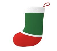 Chaussette de Noël en peluche avec drapeau de la République tchétchène - Confortable - Ne se décolore pas - Impression double face - Décoration de vacances
