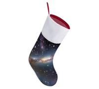 Chaussette de Noël personnalisée avec impression nébuleuse spirale cosmique | Décorations de Noël à suspendre pour enfants et adultes