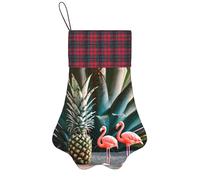 Chaussette de Noël pour animal domestique Motif pattes de chien Ananas Flamingo Décoration de Noël Fournitures saisonnières Cadeau