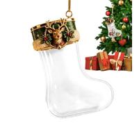 Chaussette de Noël Rangement déco en Acrylique pour Bonbons chocolats | Chaussettes de fête cheminée, sapin, manteau de cheminée, chocolats, cadeaux surprises, fêtes en et entre