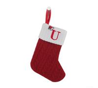 Chaussette de Noël tricotée avec corde de suspension pour bonbons et plus (U)