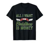 Chaussette de Père Noël « All I Want for Christmas is Money » T-Shirt